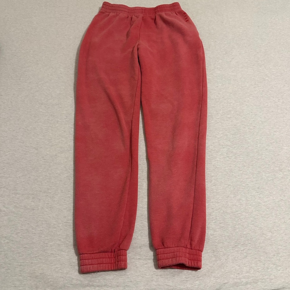 PINK Victoria's Secret Womens XS Faded Red Jogger Sweatpants High Rise Relaxed